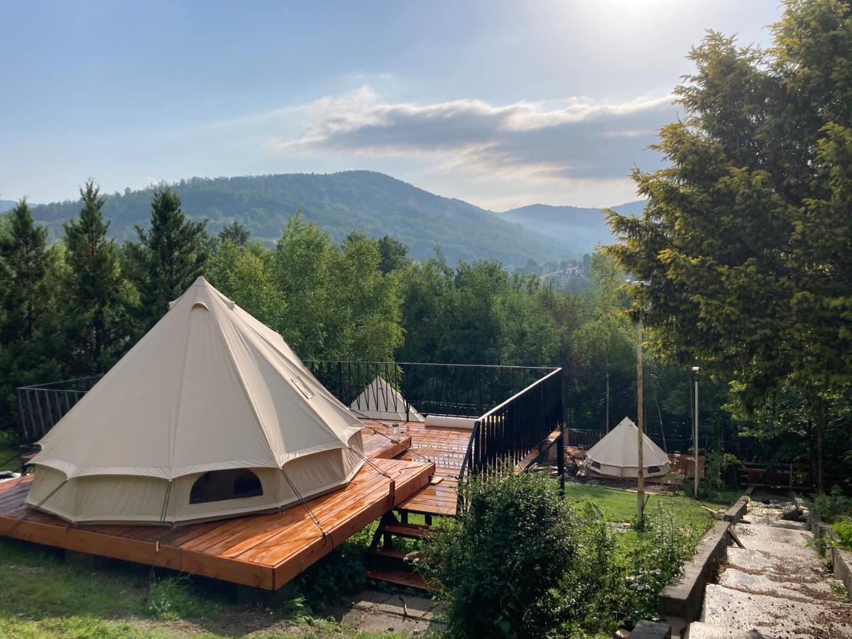 Glampspace - Szlak Beskidzki Hotel Międzybrodzie Bialskie Eksteriør billede